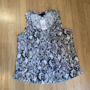 NWT Sanctuary size med snakeskin pattern tank top